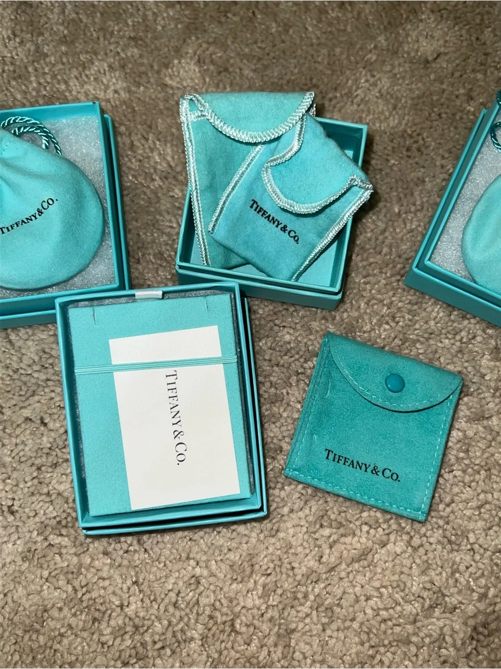 Tiffany & Co. Robin's Egg Blue Variety of Boxes & Pouches - Like New